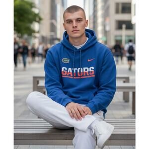 New Florida Gators-University of Florida Blue Hoodie-Nike Therma-Fit Mens Sz XXL
